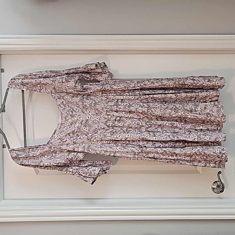 Sweet Lilac Floral Sugarfox Boutique Bohemian Dress Size M NWOT